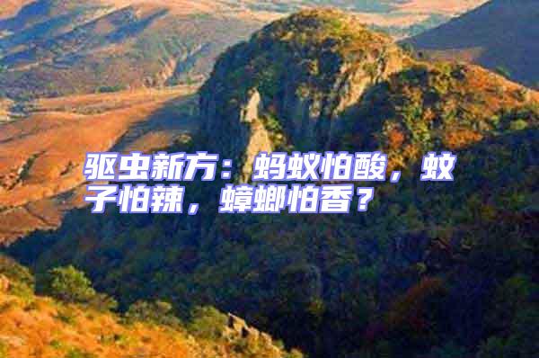 驅(qū)蟲新方：螞蟻怕酸，蚊子怕辣，蟑螂怕香？