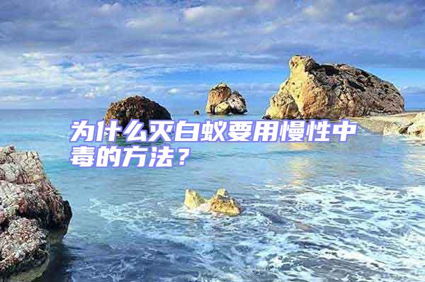 為什么滅白蟻要用慢性中毒的方法？