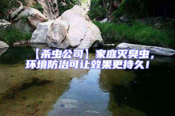 【殺蟲公司】家庭滅臭蟲，環境防治可讓效果更持久！