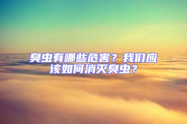 臭蟲有哪些危害？我們應(yīng)該如何消滅臭蟲？