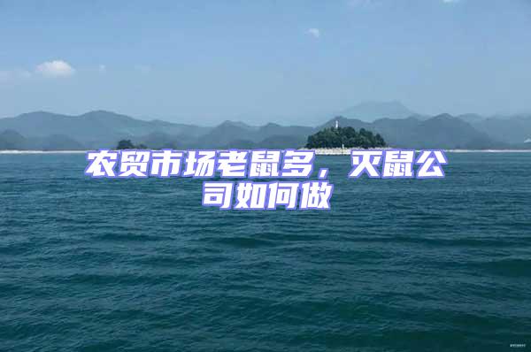 農貿市場老鼠多，滅鼠公司如何做