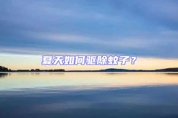 夏天如何驅除蚊子？