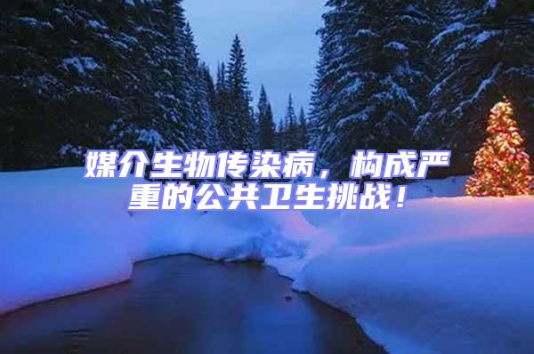 媒介生物傳染病，構成嚴重的公共衛生挑戰！