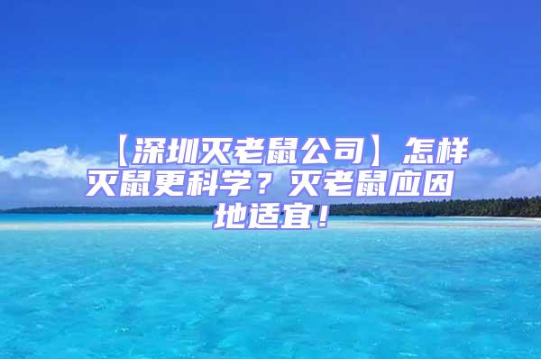 【深圳滅老鼠公司】怎樣滅鼠更科學？滅老鼠應因地適宜！