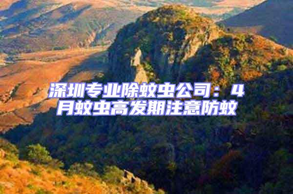 深圳專業除蚊蟲公司：4月蚊蟲高發期注意防蚊