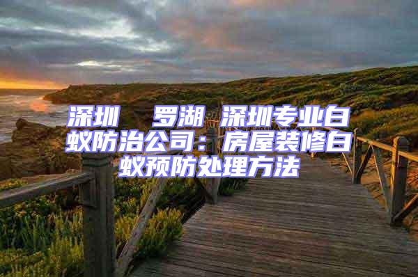 深圳  羅湖 深圳專業(yè)白蟻防治公司：房屋裝修白蟻預(yù)防處理方法