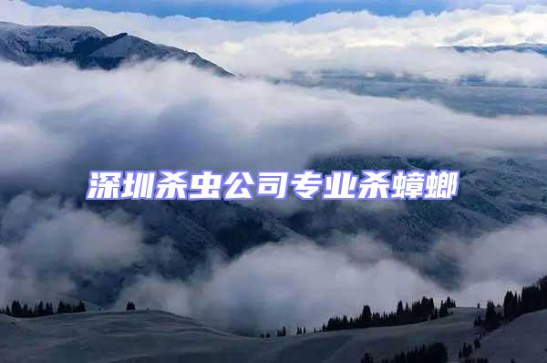 深圳殺蟲(chóng)公司專業(yè)殺蟑螂