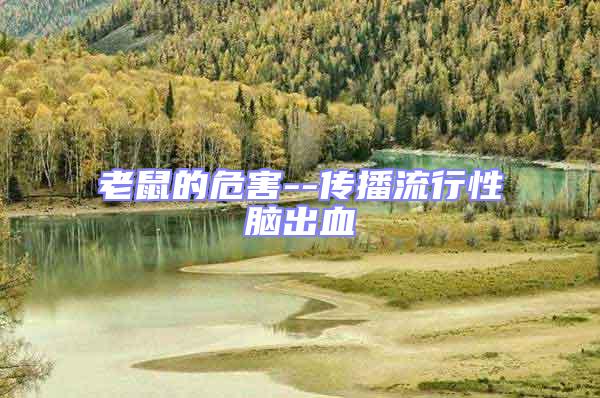 老鼠的危害--傳播流行性腦出血