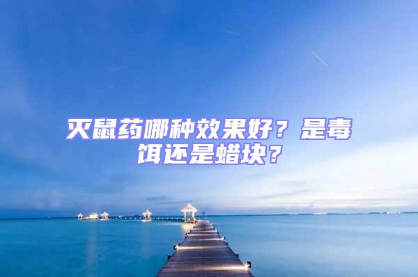 滅鼠藥哪種效果好？是毒餌還是蠟塊？