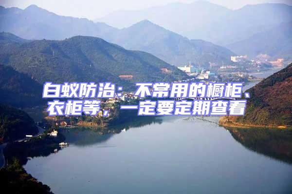 白蟻防治：不常用的櫥柜、衣柜等，一定要定期查看