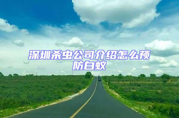 深圳殺蟲公司介紹怎么預防白蟻