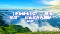 【專業除蟲公司】“夏蟲冬治”，現正室外滅蟲好時機