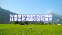 滅老鼠公司讓您的公寓和住宅小區(qū)遠(yuǎn)離蟲害的困擾