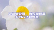 滅蟑螂公司，消滅蟑螂最好的方法有哪些