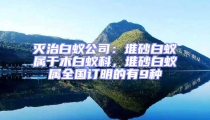 滅治白蟻公司：堆砂白蟻屬于木白蟻科，堆砂白蟻屬全國訂明的有9種