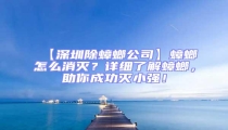 【深圳除蟑螂公司】蟑螂怎么消滅？詳細了解蟑螂，助你成功滅小強！