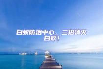 白蟻防治中心，三招消滅白蟻！