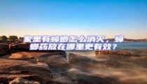 家里有蟑螂怎么消滅，蟑螂藥放在哪里更有效？