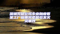 深圳滅鼠公司專(zhuān)業(yè)角度看某工廠煙熏滅老鼠引發(fā)火災(zāi)事件