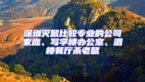 深圳滅鼠比較專業(yè)的公司家庭、寫字樓辦公室、酒樓餐廳殺老鼠